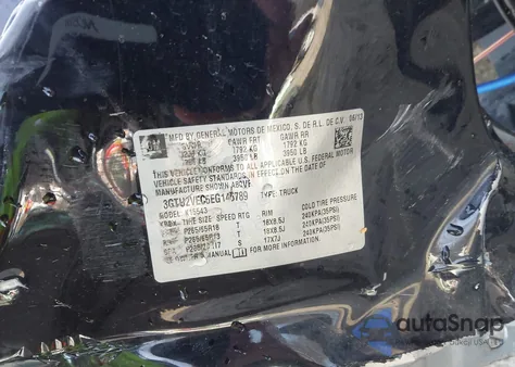 2014 GMC Sierra 1500 Slt z USA, uszkodzony, nr VIN 3GTU2VEC5EG145789